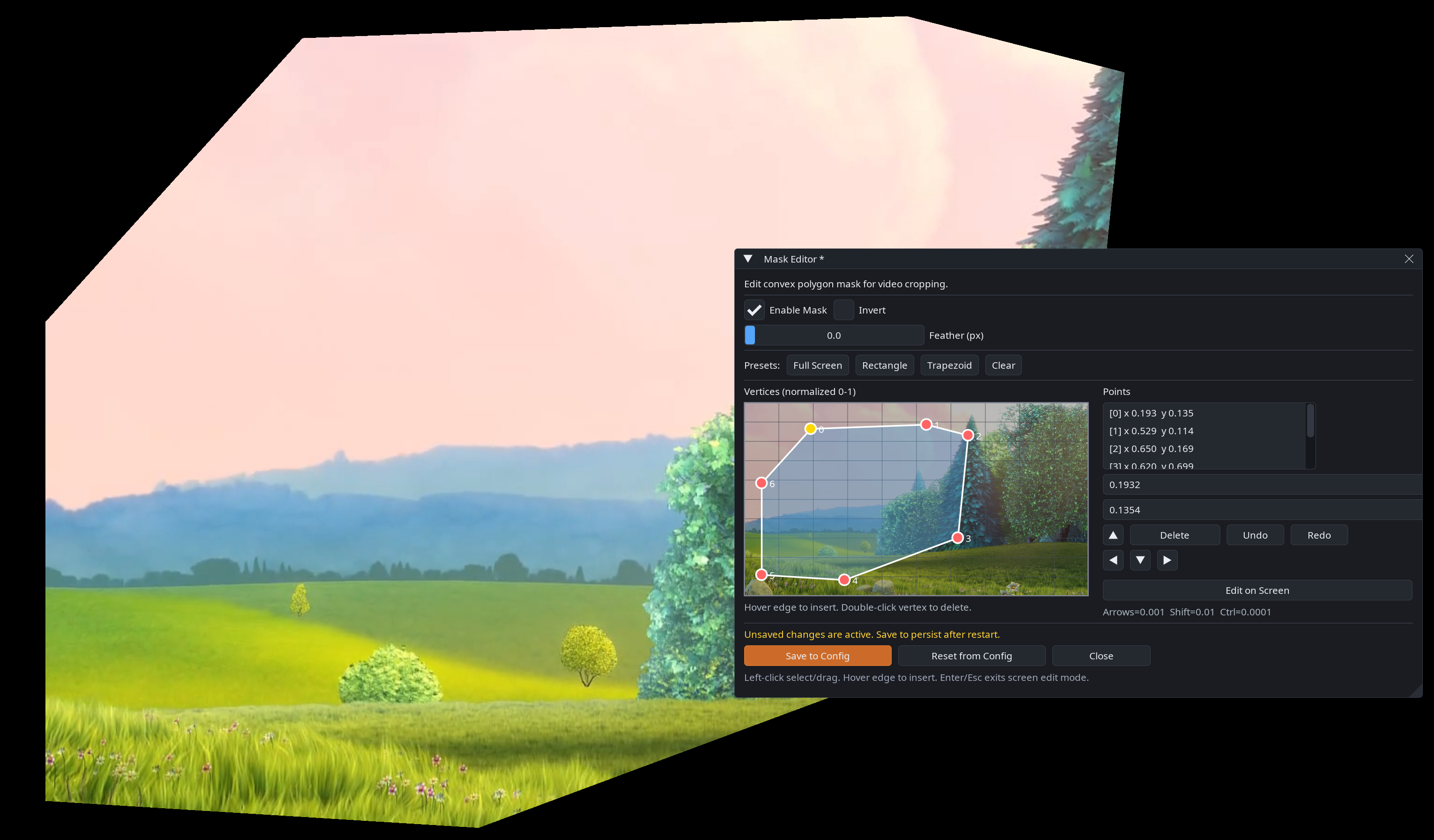 Mask editor